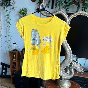Humorous Yellow Graphic T Shirt Cheese Grater design